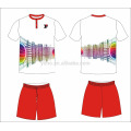 uniforme de fútbol juvenil sin logo jersey de fútbol blanco rojo en venta